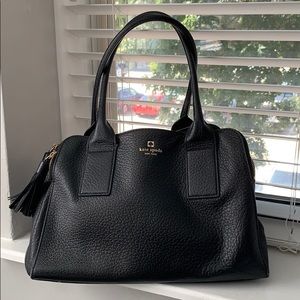 Black Leather Kate Spade Tote
